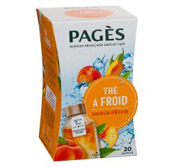Thee met perziksmaak van Pagès - Doos met 20 zakjes