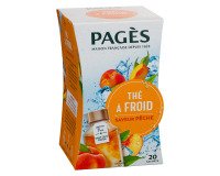 Thee met perziksmaak van Pagès - Doos met 20 zakjes