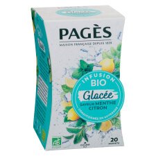 Cold infusion Mint Lemon flavor Pagès - Box of 20 sachets