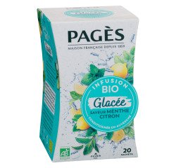 Cold infusion Mint Lemon flavor Pagès - Box of 20 sachets