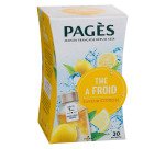 Thé à froid saveur Citron Pagès - Boîte de 20 sachets