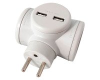 Steckdosenleiste Biplite 2X16A + 2 USB-A-Anschlüsse Watt&Co.