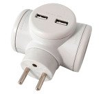 Multiprise Biplite 2X16A + 2 Ports USB (USB-C et USB-A) Watt&Co