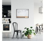 Tableau mixte magnétique liège 58,5 x 43 cm avec calendrier mensuel Nobo