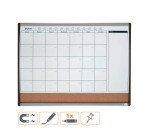 Tableau mixte magnétique liège 58,5 x 43 cm avec calendrier mensuel Nobo