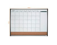 Planner gemengd magnetisch kurk 58,5 x 43 cm met maandelijkse kalender Nobo