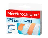 Pansements kit multi-usages Mercurochrome
