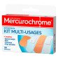 Pansements kit multi-usages Mercurochrome