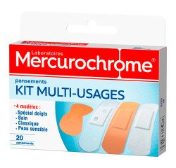Kit verbanden multifunctioneel Mercurochrome