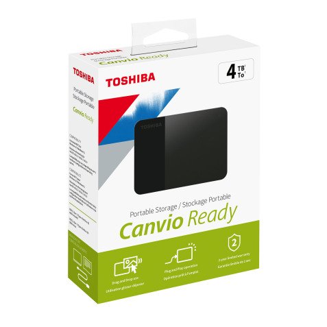 Toshiba Canvio Ready hard drive 4TB USB 3.0 (USB-A)