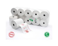 Carta termica in rotolo Bruneau per Registratori di cassa 80mm x 74 mm x 80 metri BPA free - Conf. 10 rotoli