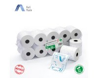 Carta termica in rotolo Bruneau per POS larghezza 57 mm x 30 metri x 38 mm BPA free - Conf. 10 rotoli