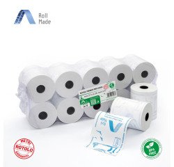 Carta termica in rotolo Bruneau per POS larghezza 57 mm x 30 metri x 38 mm BPA free - Conf. 10 rotoli