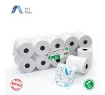Carta termica in rotolo Bruneau per POS larghezza 57 mm x 30 metri x 38 mm BPA free - Conf. 10 rotoli