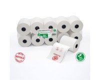 Carta termica in rotolo Bruneau per Registratori di cassa 57mm x 52 mm x 35 metri BPA free - Conf. 10 rotoli