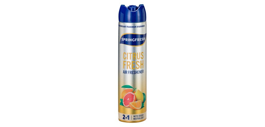 Désodorisant parfumant Springfresh agrumes - aérosol de 300 ml