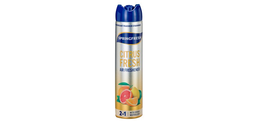 Désodorisant parfumant Springfresh agrumes - aérosol de 300 ml
