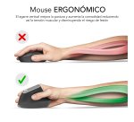 Ratón inalámbrico recargable Nature vertical Ergo Dual Bluetooth / 2.4G Subblim