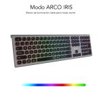 Teclado LED inalámbrico recargable Dual Bluetooth / 2.4G master iluminado extendido Subblim