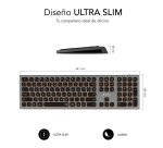 Teclado LED inalámbrico recargable Dual Bluetooth / 2.4G master iluminado extendido Subblim