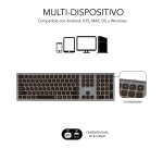 Teclado LED inalámbrico recargable Dual Bluetooth / 2.4G master iluminado extendido Subblim