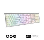 Teclado LED inalámbrico recargable Dual Bluetooth / 2.4G master iluminado extendido Subblim