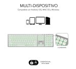 Teclado LED inalámbrico recargable Dual Bluetooth / 2.4G master iluminado extendido Subblim