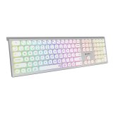 Teclado inalámbrico recargable Dual Bluetooth / 2.4G master LED iluminado extendido Subblim
