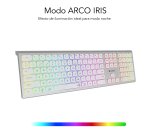 Teclado LED inalámbrico recargable Dual Bluetooth / 2.4G master iluminado extendido Subblim