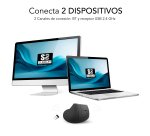 Ratón inalámbrico recargable Nature vertical Ergo Dual Bluetooth / 2.4G Subblim