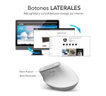Ratón inalámbrico recargable Nature vertical Ergo Dual Bluetooth / 2.4G Subblim