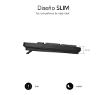 Teclado con cable USB Bussines Slim Silencioso Subblim