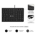 Teclado con cable USB Bussines Slim Silencioso Subblim