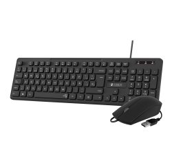 Pack Teclado + ratón con cable Business Slim Silencioso USB 2.4G Negro Subblim