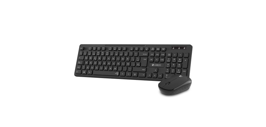Pack Teclado + ratón inalámbricos Business Slim Silencioso USB 2.4G Negro Subblim
