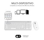 Pack Teclado + ratón inalámbricos multidispositivos extendido Dual Bluetooth / 2.4G Prestige Subblim