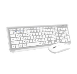 Pack Teclado + ratón inalámbricos multidispositivos extendido Dual Bluetooth / 2.4G Prestige Subblim