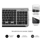 Pack Teclado + ratón inalámbricos multidispositivos extendido Dual Bluetooth / 2.4G Prestige Subblim