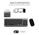 Pack Teclado + ratón inalámbricos multidispositivos extendido Dual Bluetooth / 2.4G Prestige Subblim