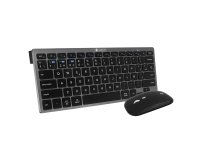 Pack Teclado + ratón inalámbricos multidispositivos compacto Dual Bluetooth / 2.4G Subblim