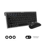 Pack Teclado + ratón inalámbricos multidispositivos compacto Dual Bluetooth / 2.4G Subblim