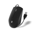 Ratón con cable Business silencioso ergonómico ambidiestro 1200 DPI negro Subblim