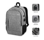 Mochila para portátil antirrobo URBAN LOCK 16" gris Subblim
