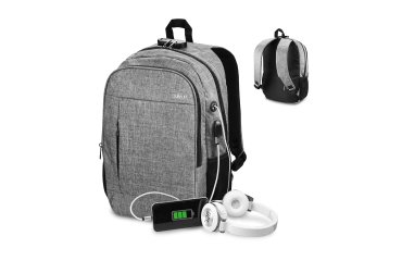 Mochila para portátil antirrobo URBAN LOCK 16" gris Subblim