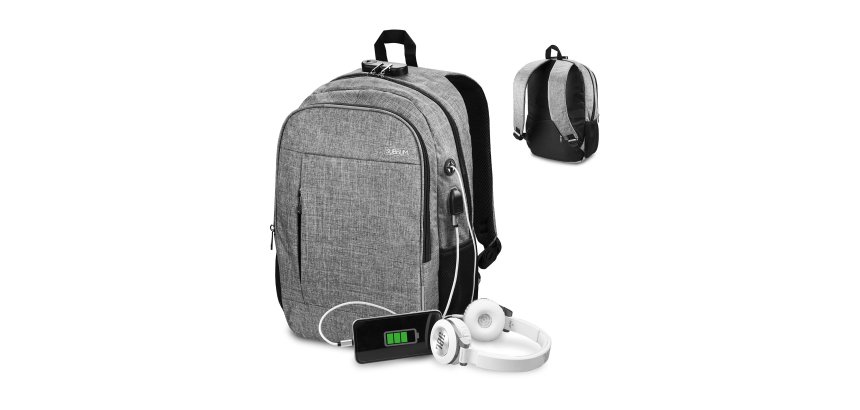 Mochila para portátil antirrobo URBAN LOCK 16" gris Subblim