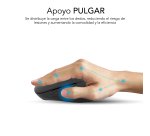 Ratón inalámbrico recargable hasta 1600 dpi Curve Ergo Dual Bluetooth / 2.4G Subblim