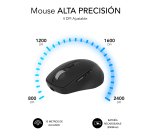 Ratón inalámbrico recargable hasta 2400 dpi Confort Ergo Dual Bluetooth / 2.4G Subblim