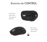 Ratón inalámbrico recargable hasta 2400 dpi Confort Ergo Dual Bluetooth / 2.4G Subblim