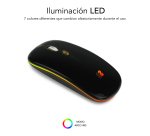 Ratón inalámbrico recargable LED Flat Dual Bluetooth / 2.4G Subblim