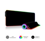 Alfombrilla de escritorio XL con luz LED RGB premium 80 x 30 cm Subblim